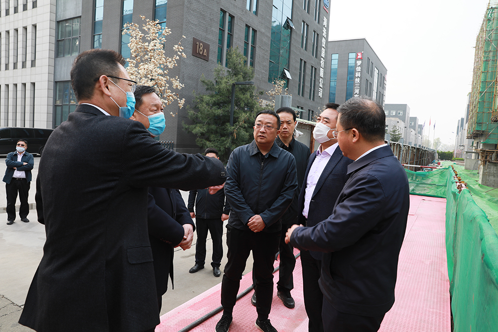 三河市委书记詹晓阳三河市市长刘连杰一行走访园区指导工作